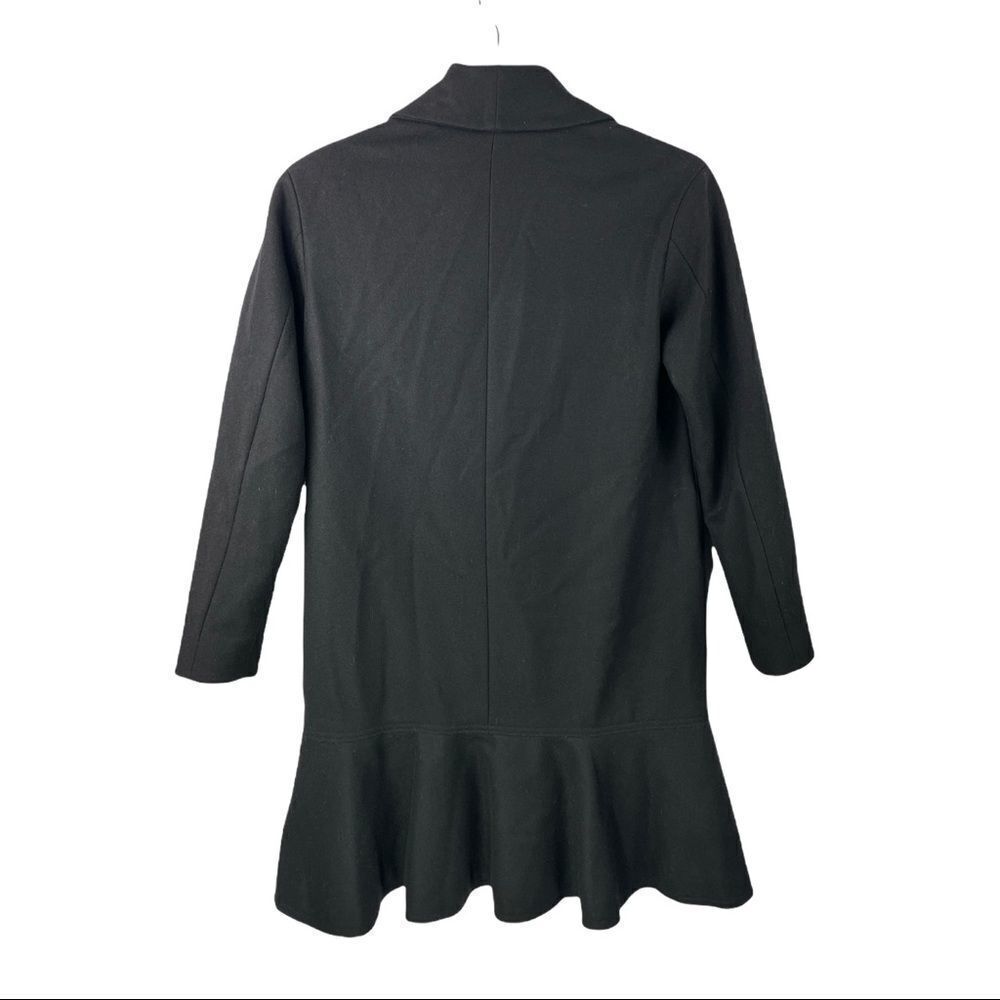 Allsaints Grace Black Italian Wool Blend Coat Size XS - Picture 9 of 14